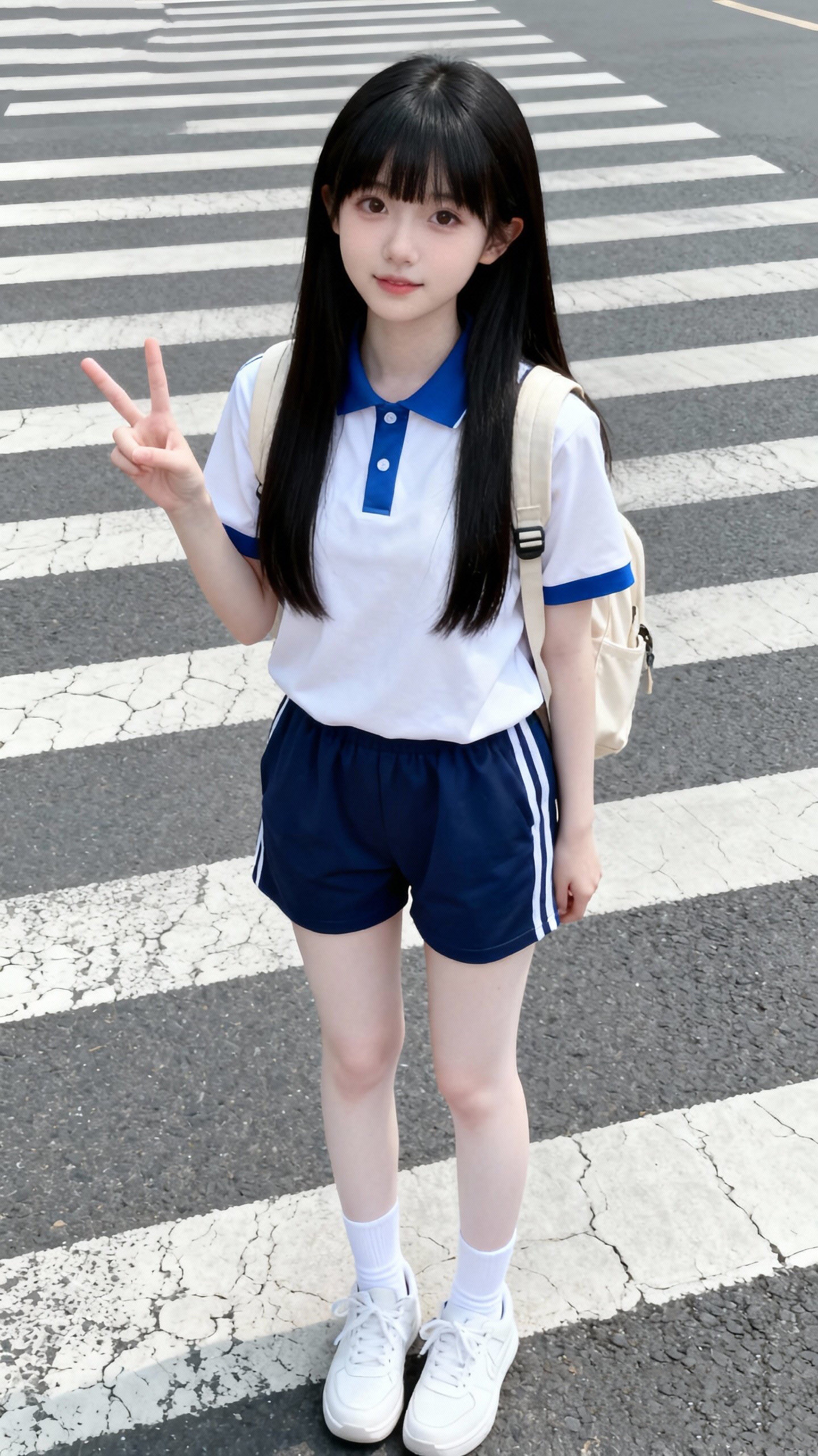 偶遇一个可爱的小美女！受她感染，我也瞬间觉得年轻了好几岁！