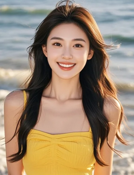 美女的眼神太清澈，看得人心都忍不住放轻了节奏！