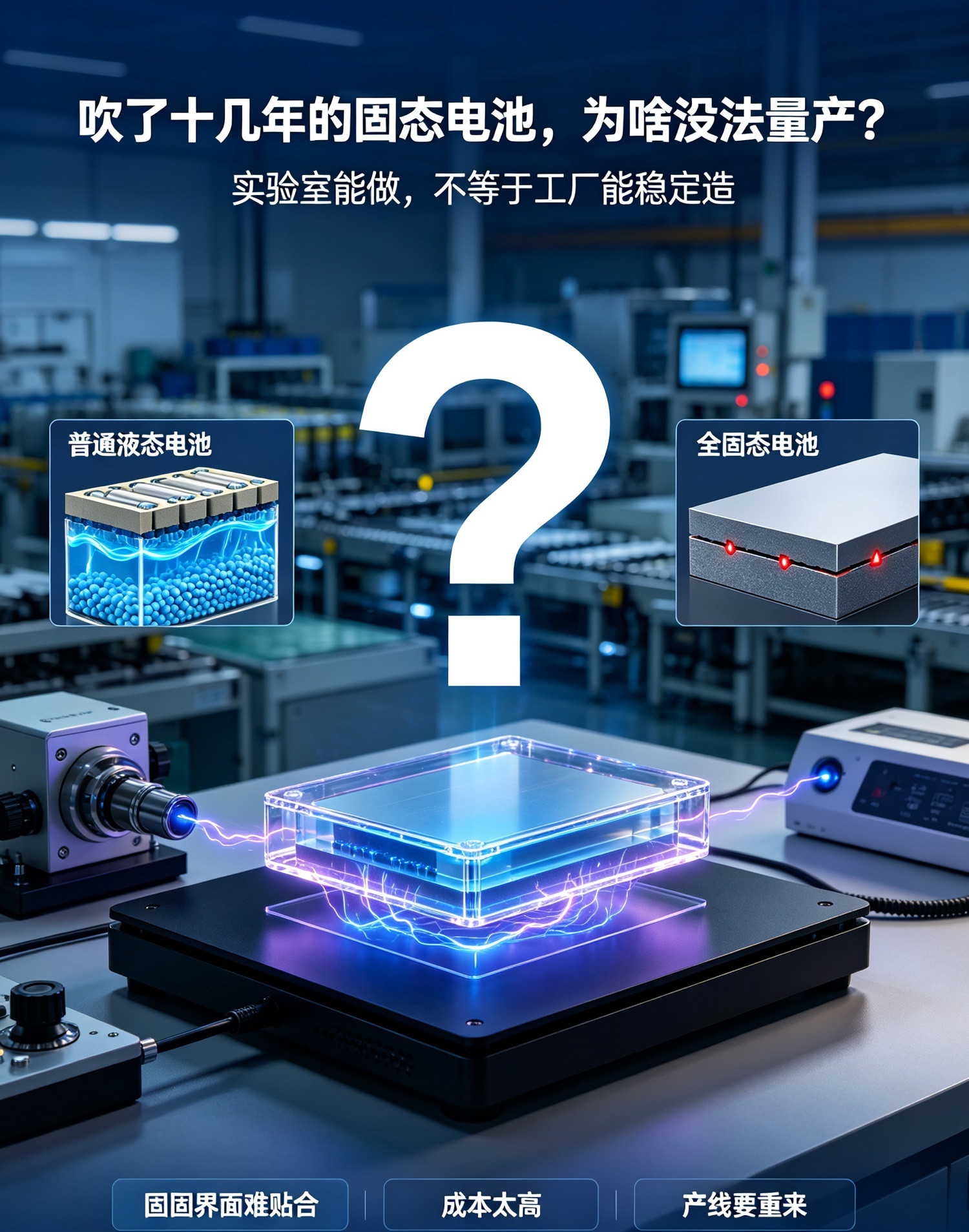 吹了十几年的固态电池，为什么始终无法量产？真相很现实经常看新能源汽车新闻的人，应该都听过固态电池。媒