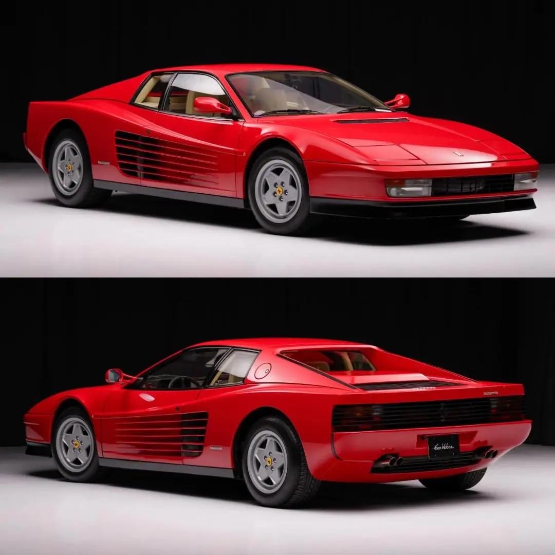 1989年的FerrariTestarossa，是上世纪八十年代超级跑车美学的