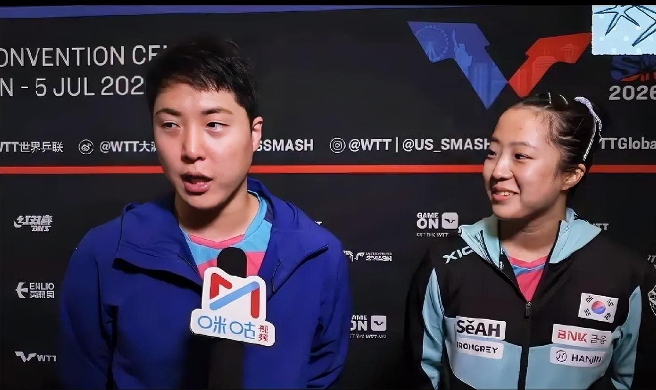 林钟勋的情商实在太高了！混双赢了莎头后，赛后采访被问到觉得自己这次获胜的关