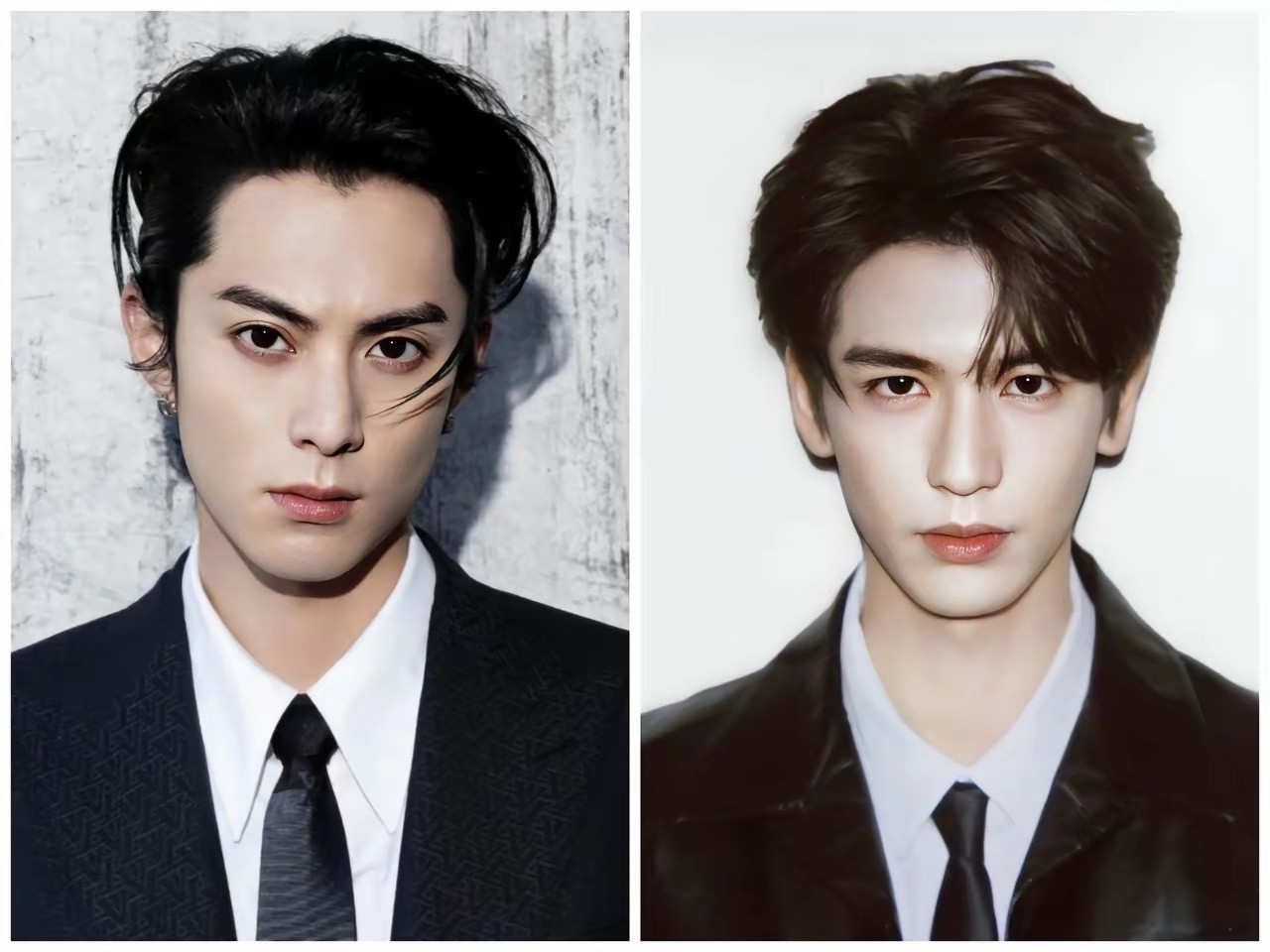 问所有女网友一个问题。不许撒谎！左边是王鹤棣，27岁，身高183cm，四川乐山人