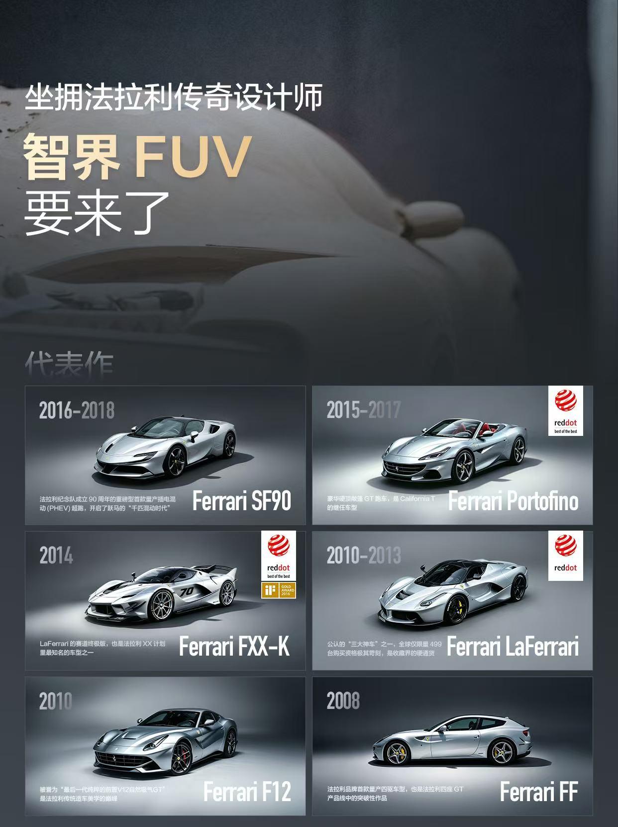 智界FUV要来了，这次请来了法拉利传奇设计师智界看到这张海报喵哥有点意外，