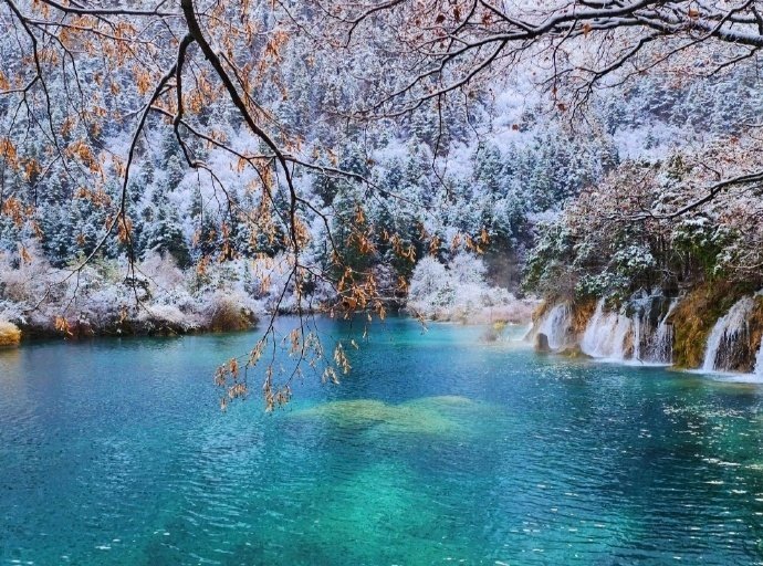 “九寨沟雪景…”​​​​