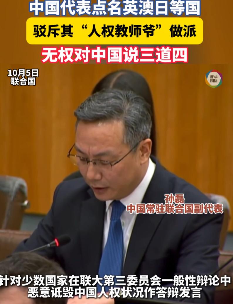 联大会场直接炸锅！中国大使当着全世界的面，当众撕开英国、澳大利亚、日本、爱尔兰、