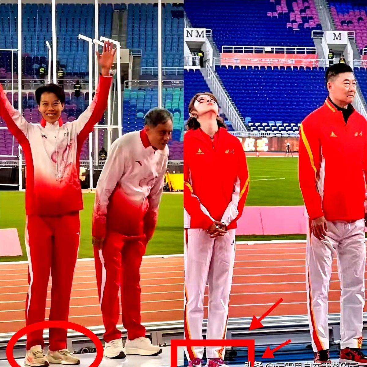 刘景扬那双脏鞋，差点就被骂上天了。颁奖仪式上，他穿着一双全是训练痕迹的鞋，跟