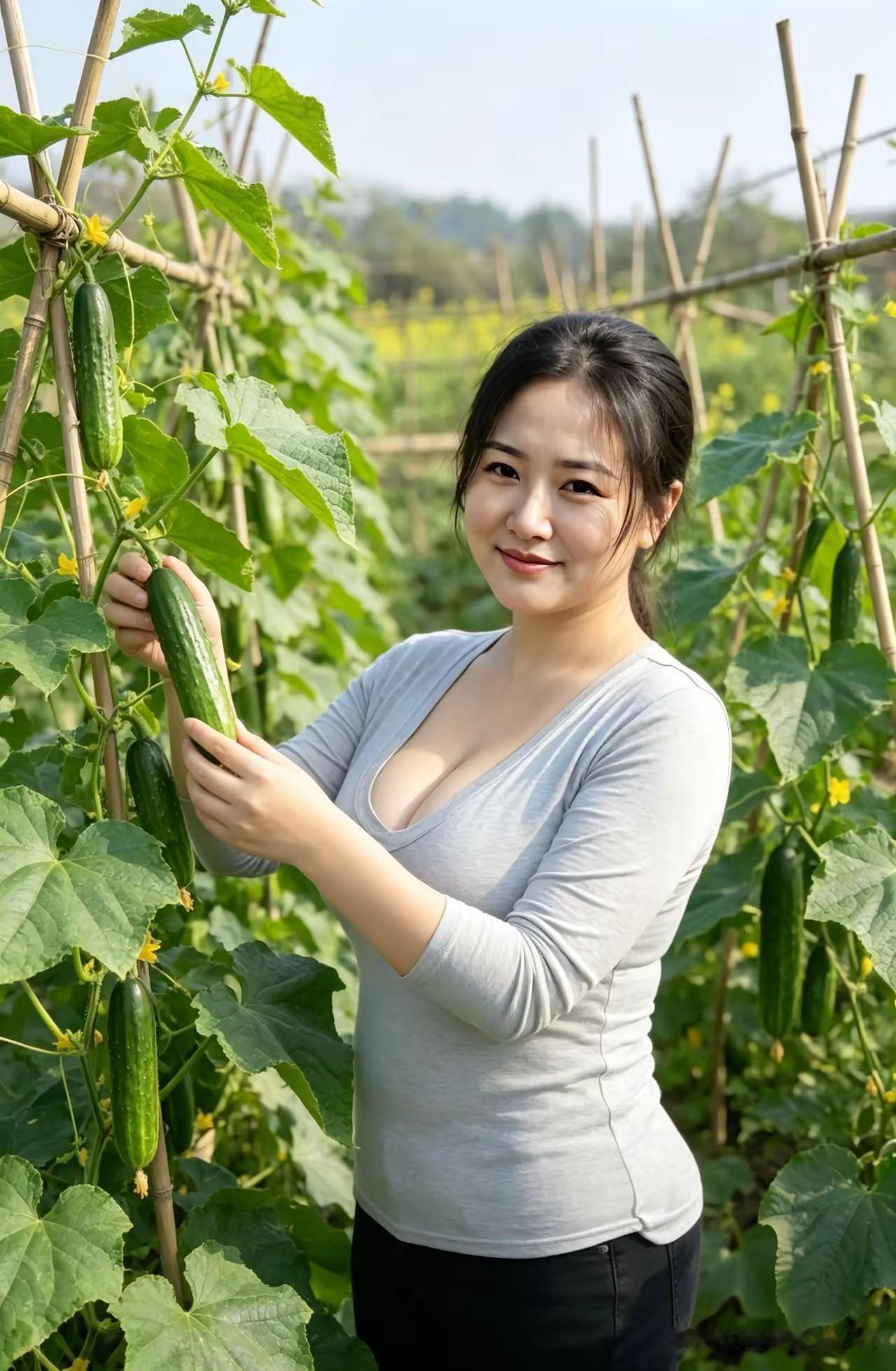 捣练子·瓜田闲韵篱蔓翠，嫩瓜青，晓日田畦照玉婷。一握清芳烟火暖，晚风闲伴