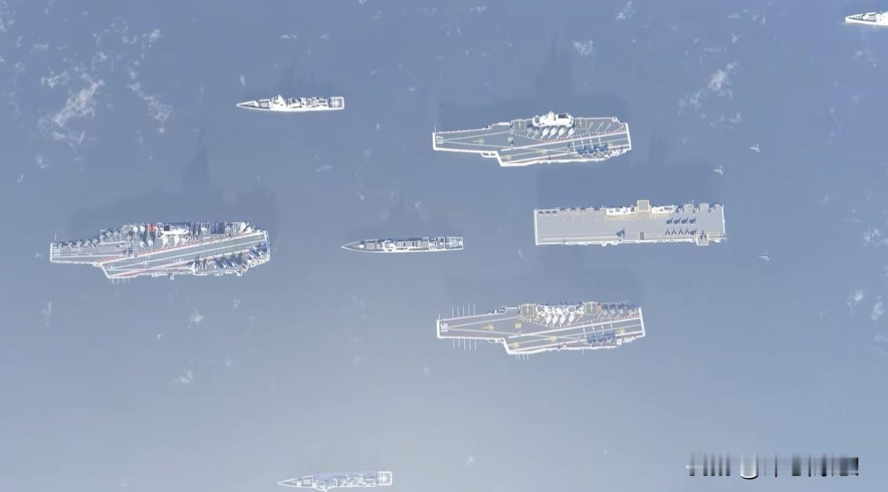 同学发了一张图片给我，问认识吗？不认识，求助。这是什么样的队伍？都是什么航母舰队