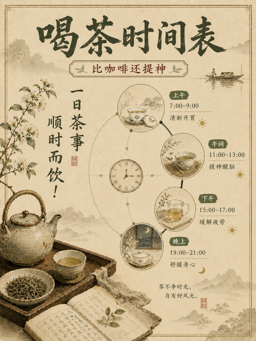 谁说喝茶没有时间？？？