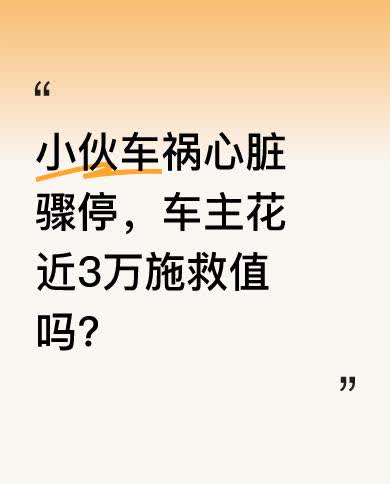 一小伙车祸后心脏骤停，在路边昏倒。这时一位路过的车主，毫不犹豫拿出价值近3万元的