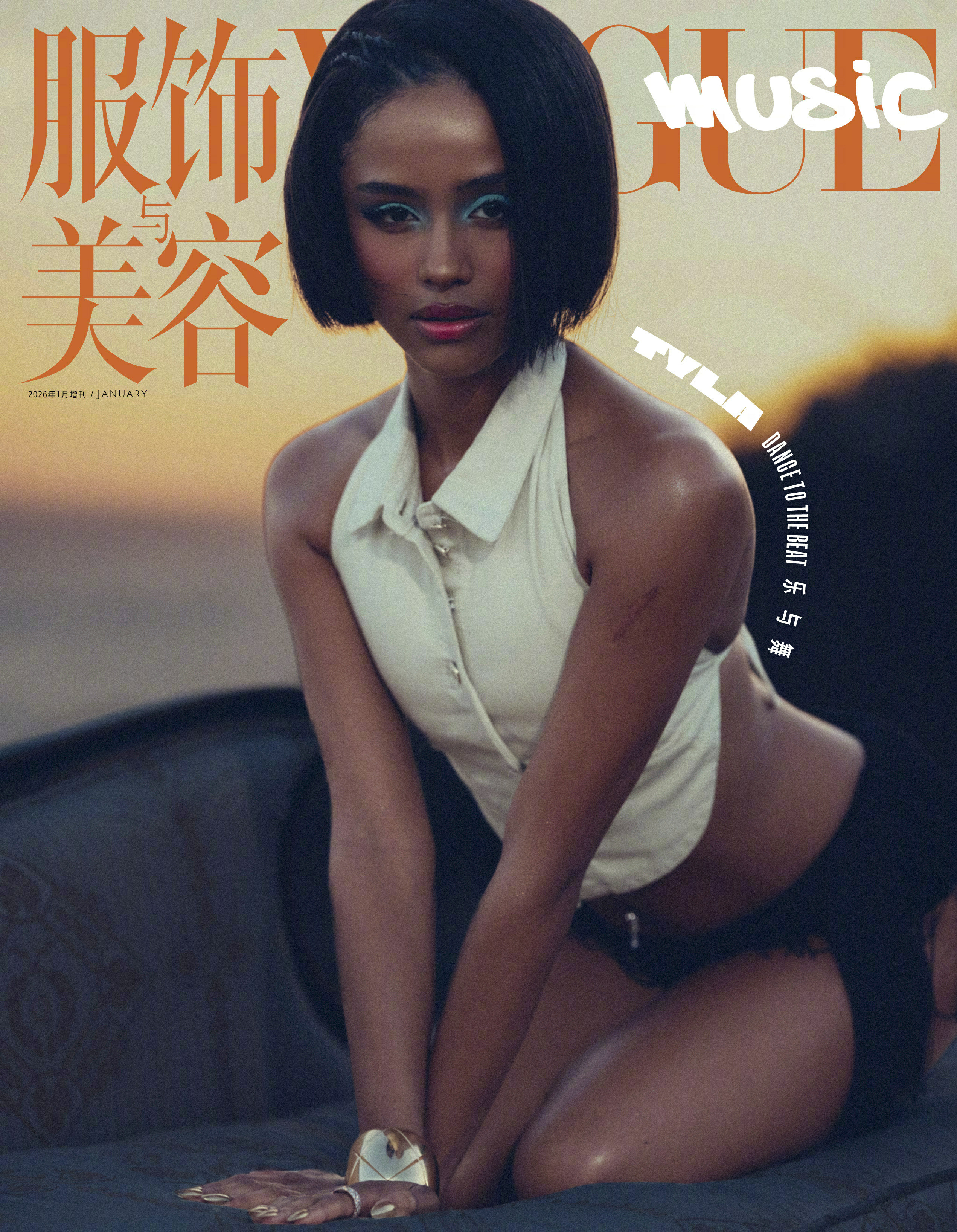 性感火辣！泰辣Tyla登上中国大陆版《VOGUEMUSIC》首期封面及写真美图