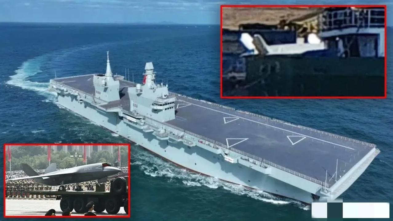 有网友发现飞鸿97无人机已经上四川舰进行相关测试了，画面虽然不是很清晰，但四川舰