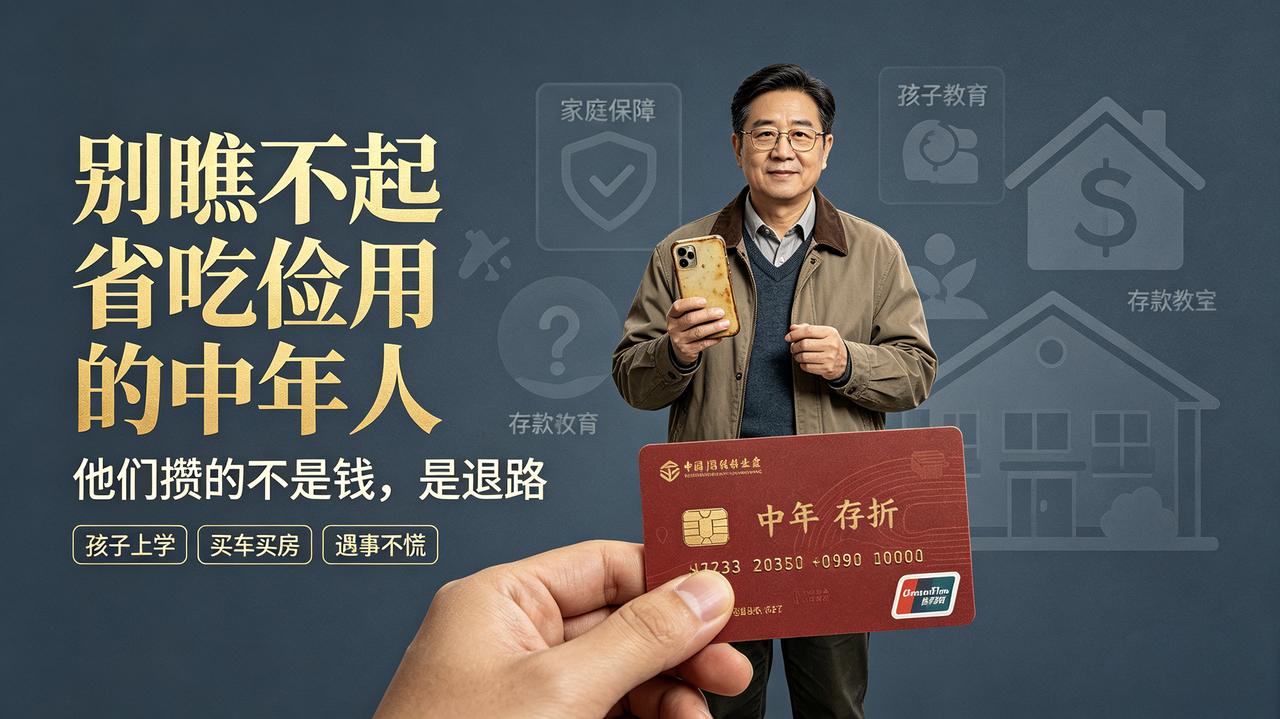 千万别看不起省吃俭用的中年人！真的太狠了记住：越抠门的中年人，底牌越厚！不