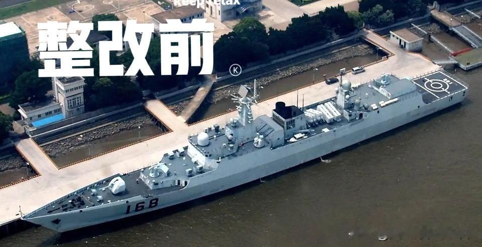 老驱塞新垂！还丫的直上32坑...佩服国内的造船厂，一艘老船改装后竟然看起来