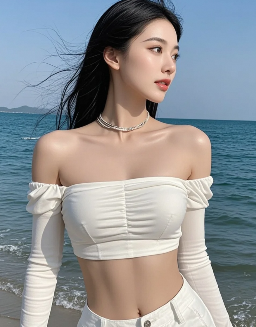 这样的女生，有没有让你想再去一次海边？