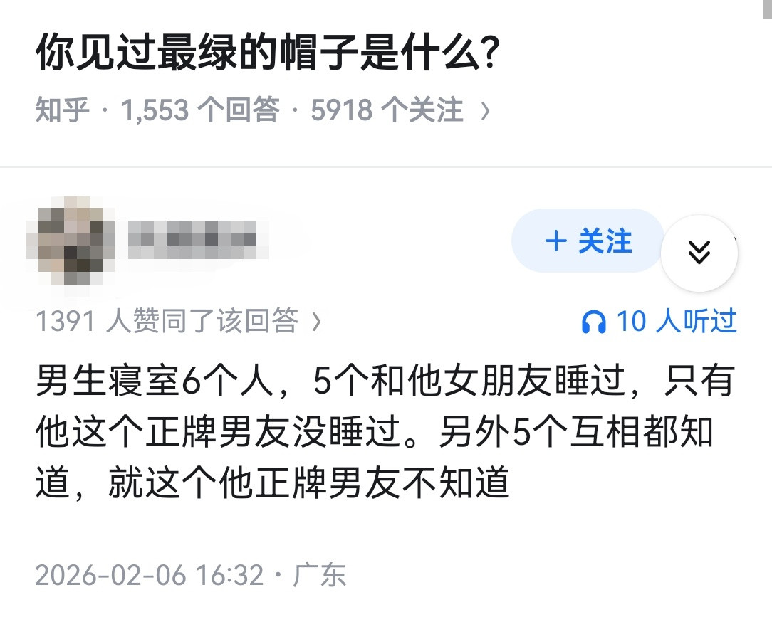 你见过最绿的帽子是什么?