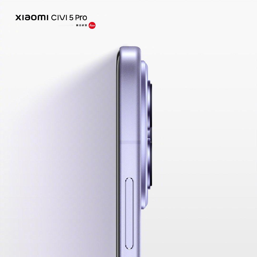 小米Civi5Pro上很火了，搭载超窄视觉四等边设计的全等深微曲屏，边框近