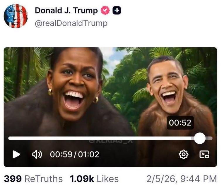 特朗普是真敢干啊！美国众议院民主党领袖哈基姆·杰弗里斯发文说：“奥巴马总统与米歇