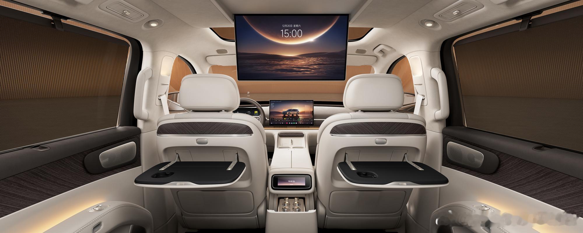 零跑D19的内饰终于公开了，来看看零跑最顶的智能座舱什么样彩电：17.3英寸中控