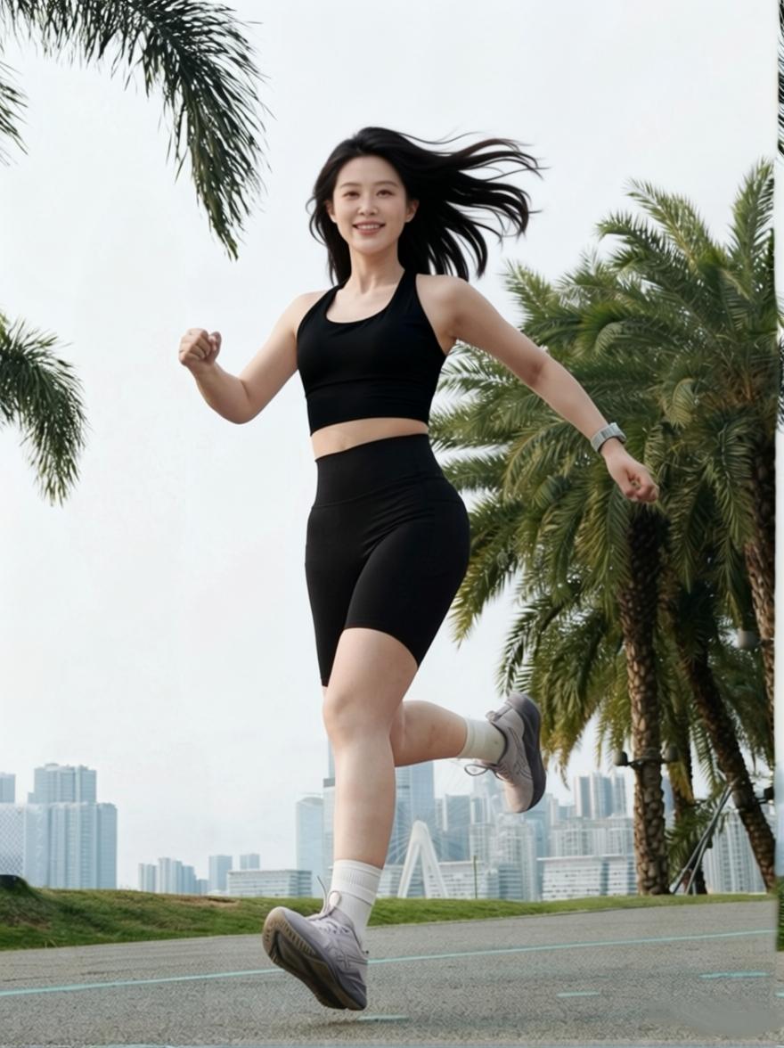 坚持运动，真的会发光✨越运动越明白，跑步不是为了惊艳谁，而是取悦自己～换