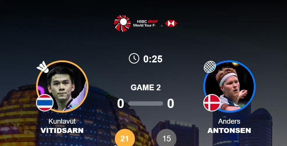 谁赢谁就出线[吃瓜]！第一局昆拉武特🇹🇭反超安东森后，安东森🇩🇰被