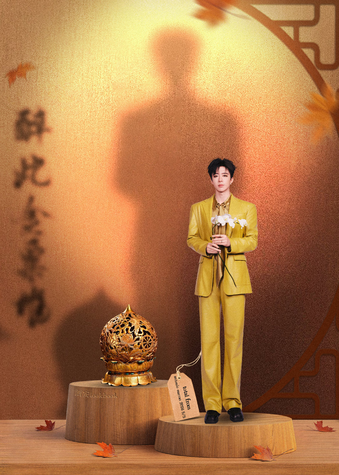 西安和刘宇宁我都笑纳了宁哥连造型都在讲故事，这谁顶得住😭每一套都能出个《盛唐风