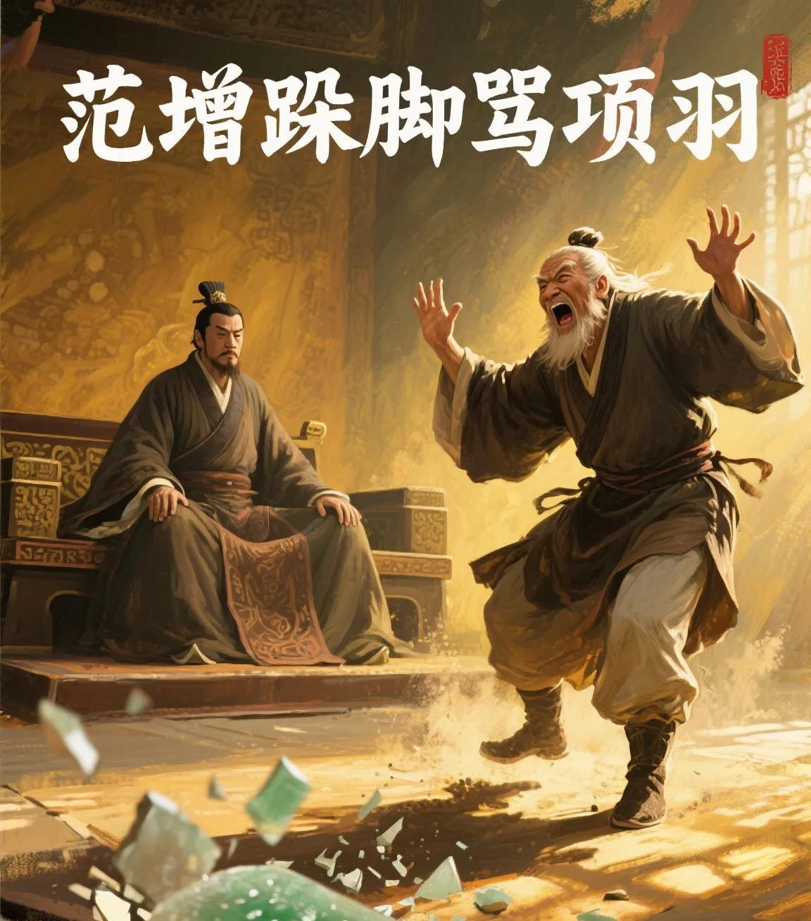 范增跺脚骂项羽！鸿门宴那把摔碎的玉！想象一下，你是公司元老，帮年轻老板打下一片