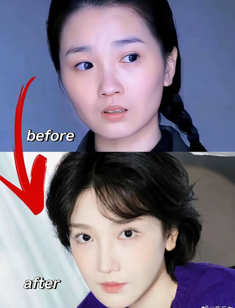 真的是老天爷喂饭吃，陈小纭可以说是内娱变身最成功的女明星。