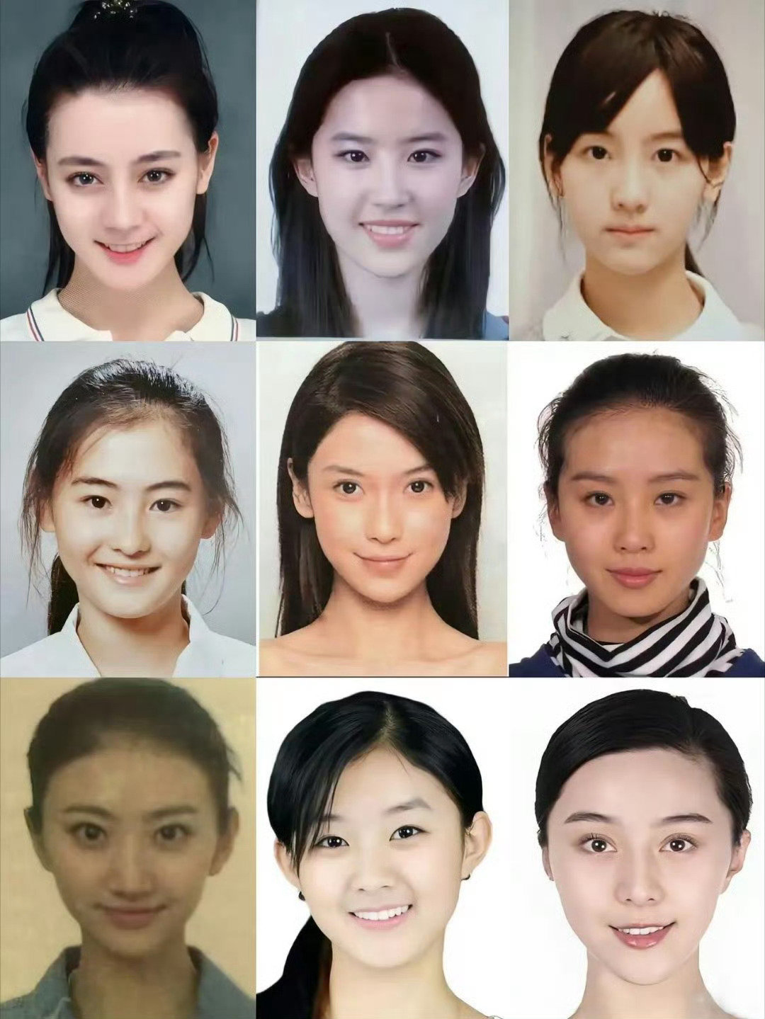 女明星们的素颜照合集，你觉得哪个女明星的素颜照比较好看？这真是各有各的美啊​