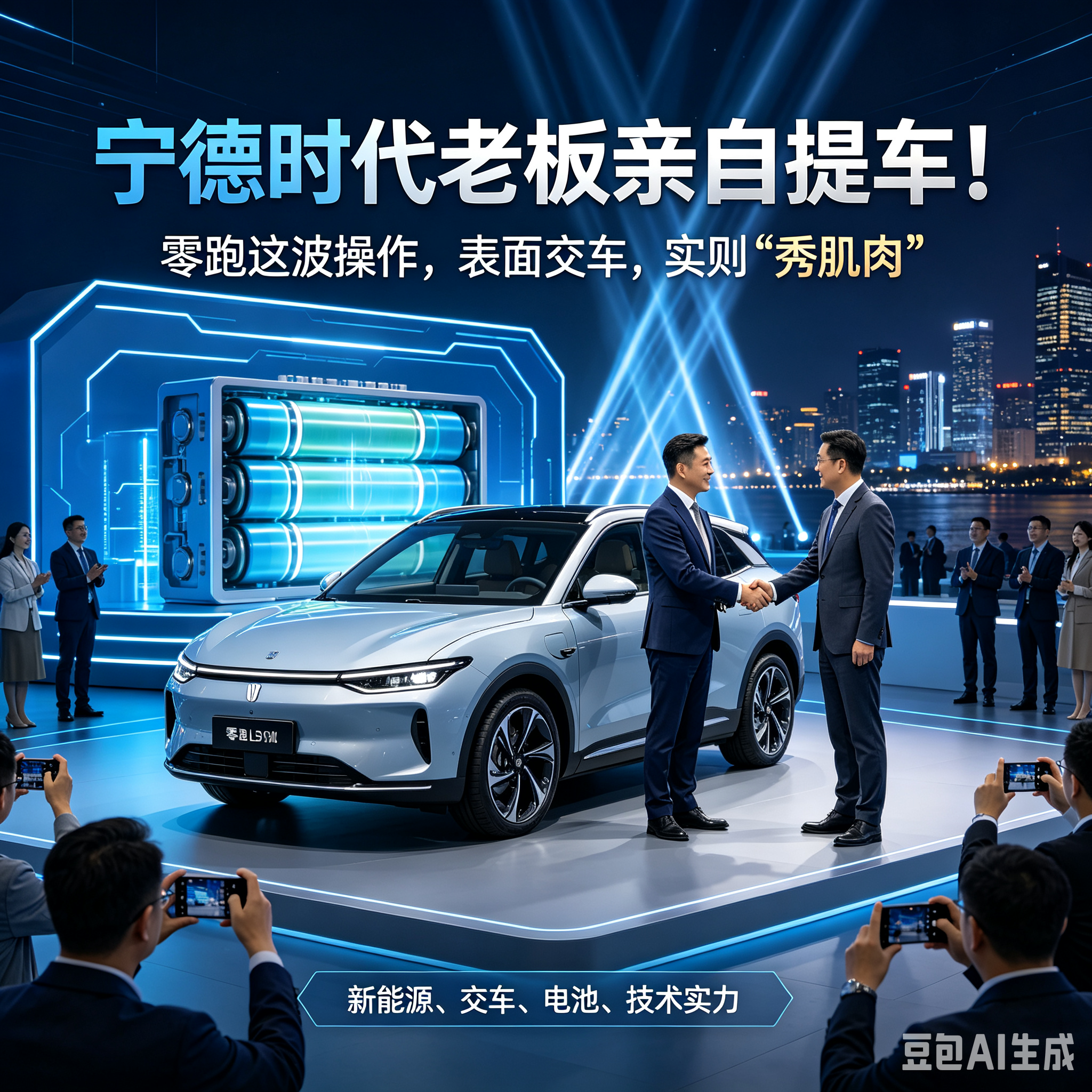 宁德时代老板亲自提车！零跑这波操作，表面交车，实则“秀肌肉”曾毓群，宁德时代创始人，中国锂电首富，亲