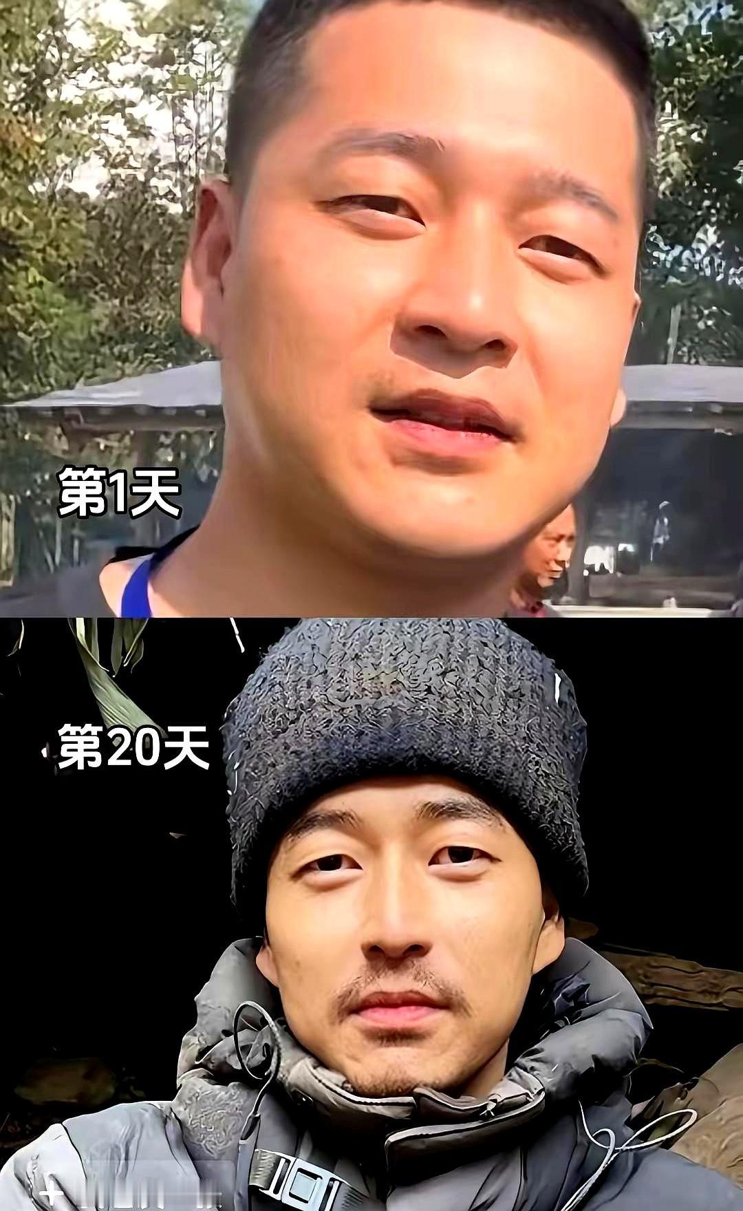 190斤的男人在荒野啃了19天树皮,掉秤50斤,视频一出,弹幕全在刷“三分饥七分