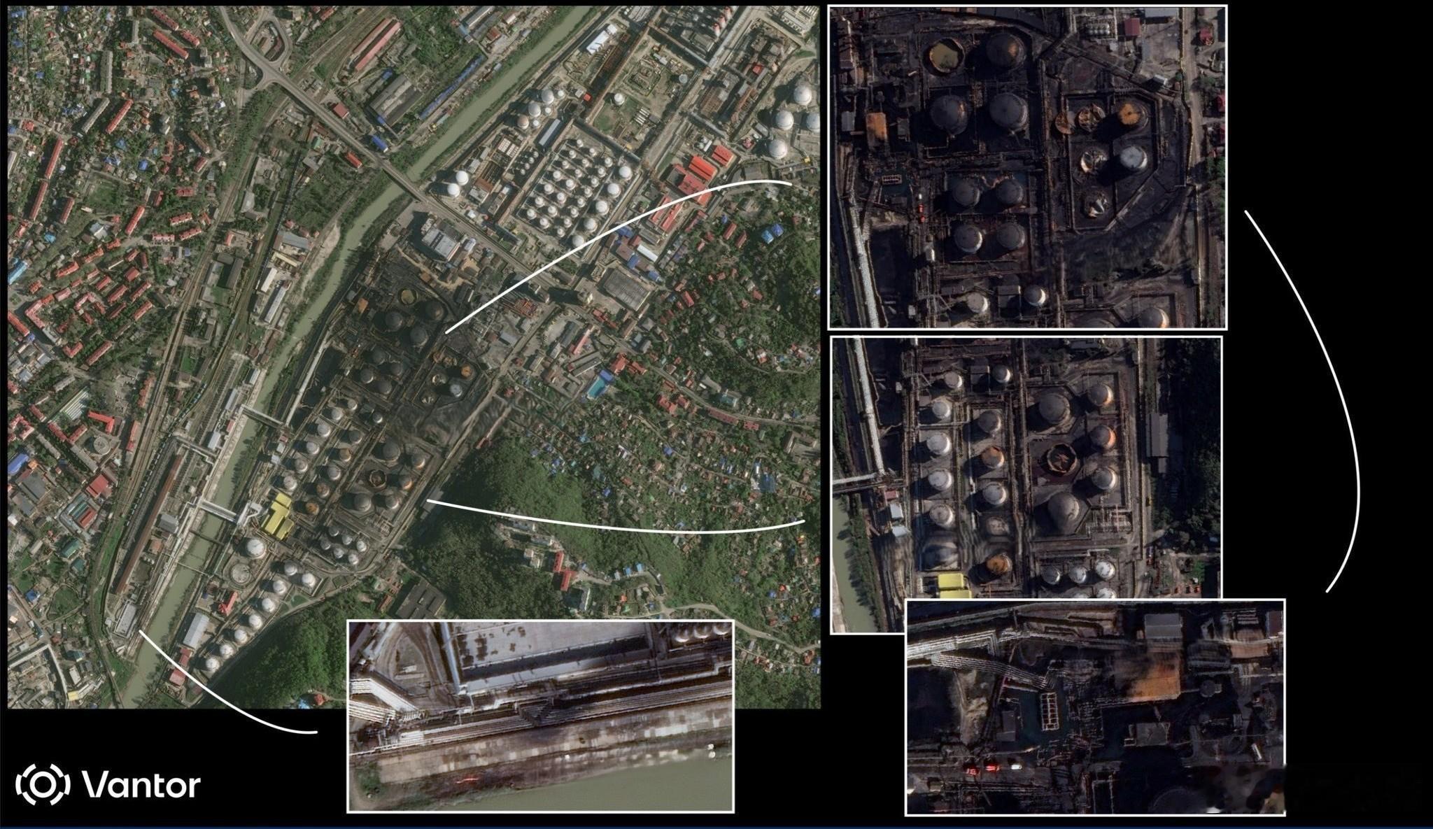 前两天乌克兰的无人机成功摧毁了图阿普谢炼油厂多达52%的产能，相当于24个储油罐