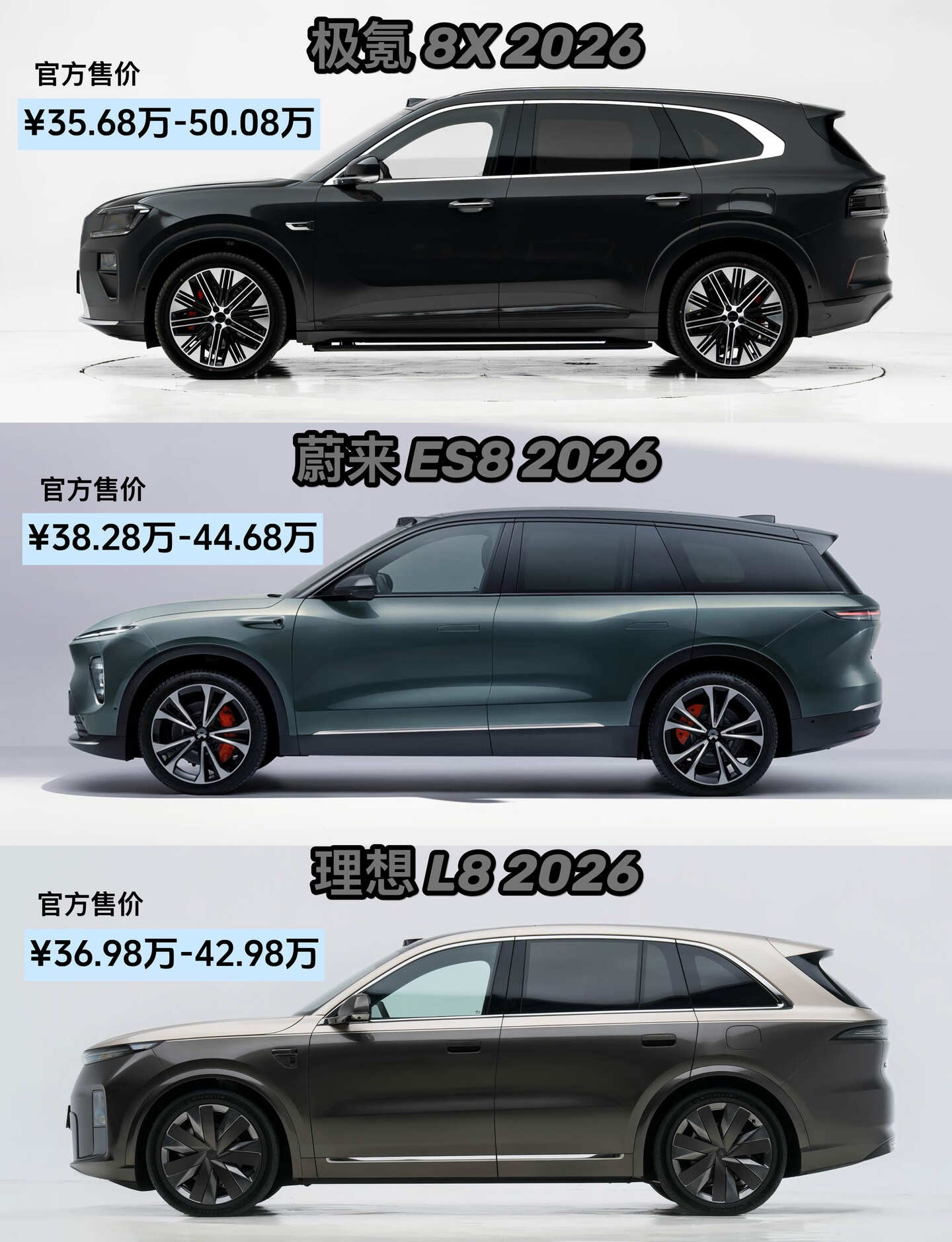 40万6座SUV三车盘点|你会怎么选？蔚来ES8｜纯电豪华，换电3分钟补能，内饰静谧高级，适合商务&