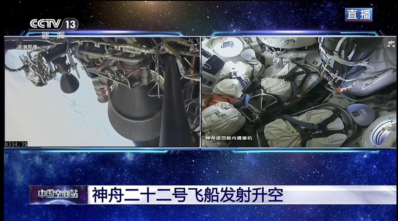 中国航天真牛！神舟二十二号飞船发射的时候，座位上绑着的都是送往空间站的物资！神