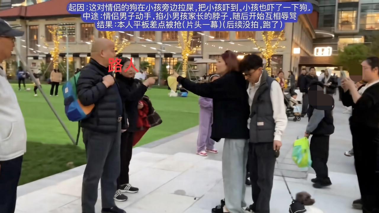 3月29日，上海街头发生一起由宠物狗引发的冲突事件！起因是一对女子出门遛狗，