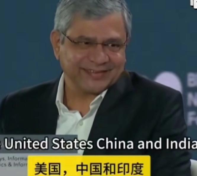 印度部长：印度是和中美两国平起平坐的科技强国！在一档国际访谈节目里，美国主持