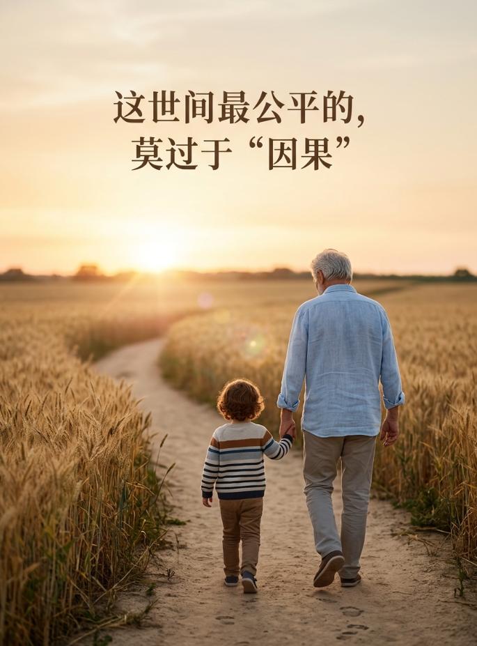 这世间最公平的，莫过于“因果”　以前总觉得，老实人吃亏，善良的人没好报。直到