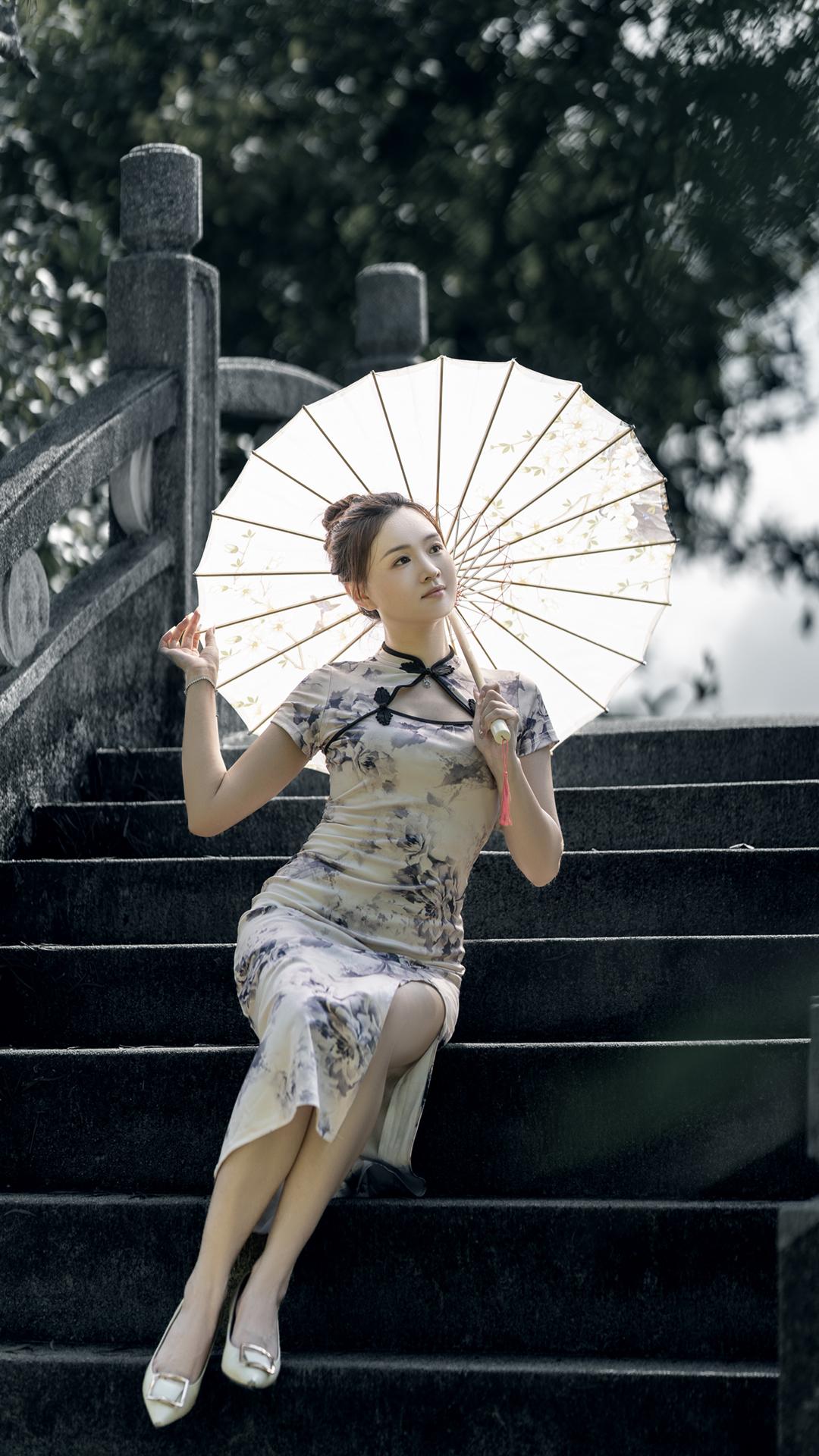 温婉书卷气旗袍有多绝东方旗袍美学氛围感拉满的写真