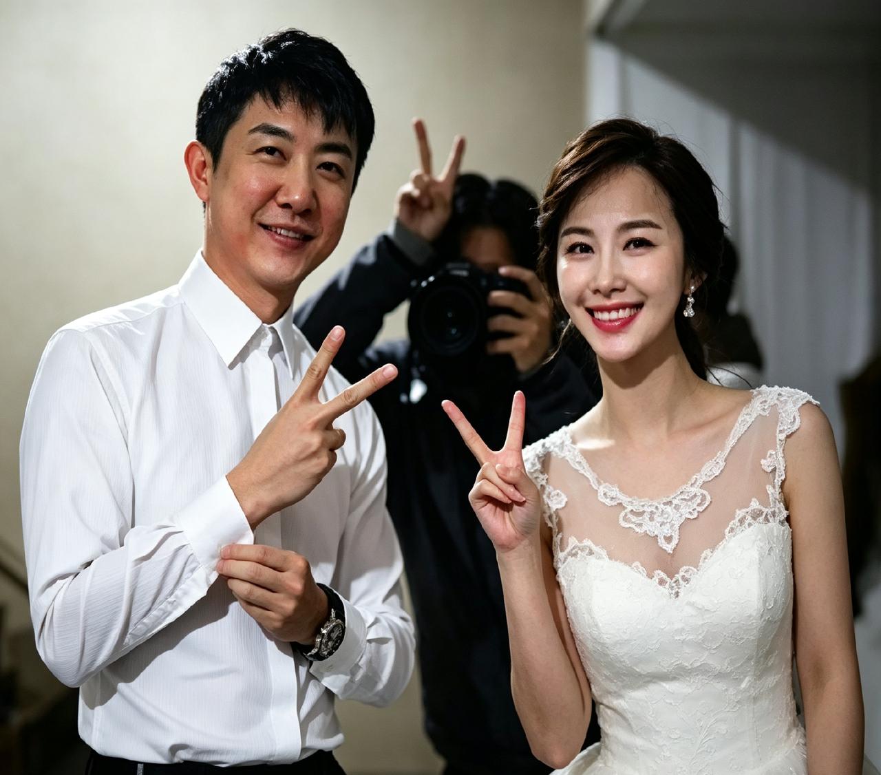 鄢颇和李呈媛这张合影，俩人笑得真甜。想想他以前跟梅婷、李小冉那些事，闹得挺大。现
