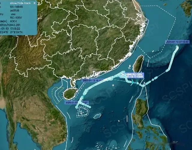 2000多公里未阻拦! 美侦察机沿袭广东海南近海, 火控雷达未锁定!