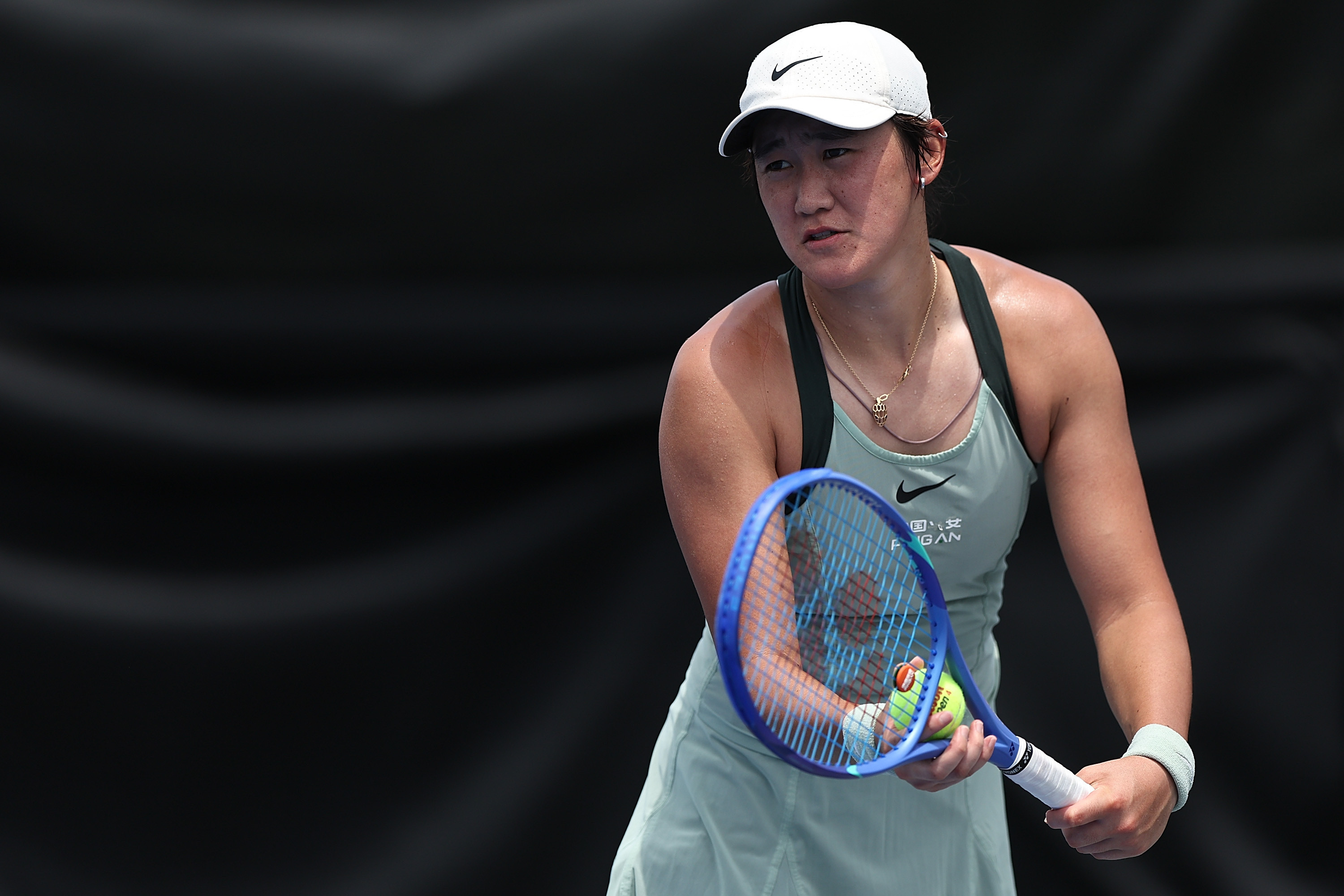 #王曦雨2比1费尔南德斯#WTA1000辛辛那提站次轮，王曦雨3-6、6-2、
