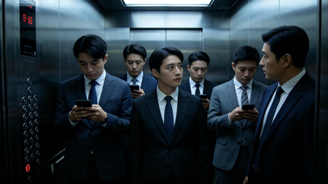 公司电梯很慢，每次上下楼都像一场煎熬。新来的实习生小林，每次进电梯都会主动问一