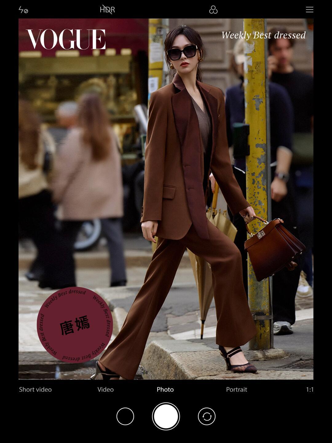 Vogue发布时装周女星最佳穿搭TOP5唐嫣鞠婧祎白鹿张婧仪贺聪​​​