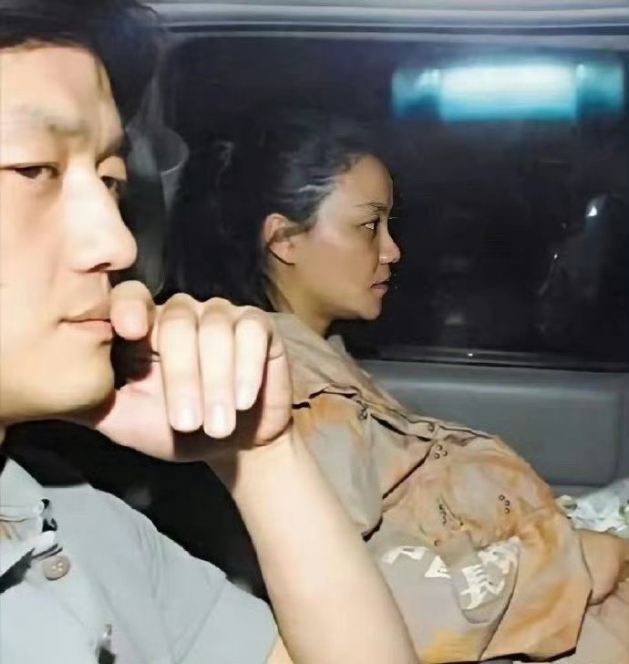 王菲当年和李亚鹏结婚怀孕期间被偷拍的孕妇照，一点看不出天后的样子，真的是牺牲太大
