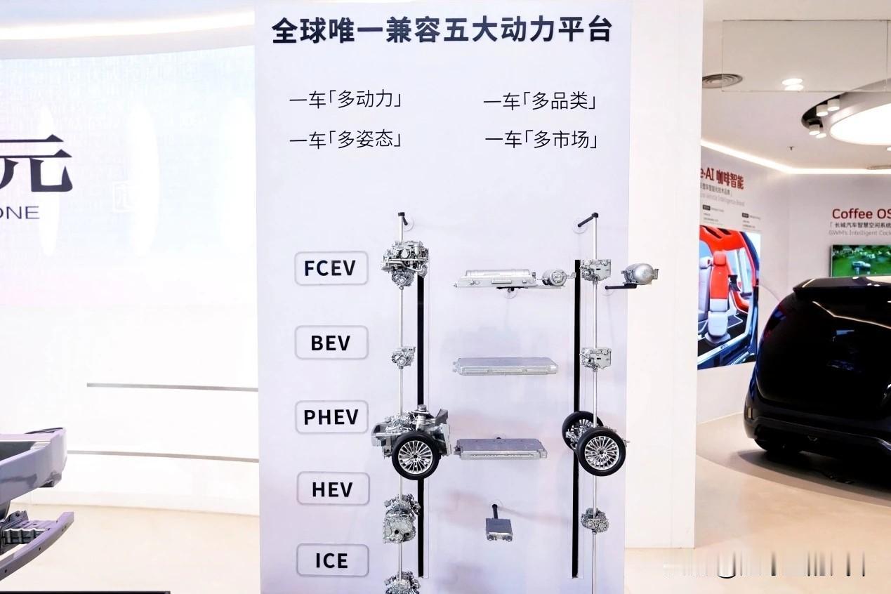 归元平台涵盖了轿车、城市SUV、越野车、MPV和跑车五大类，也就是说，这个平台，