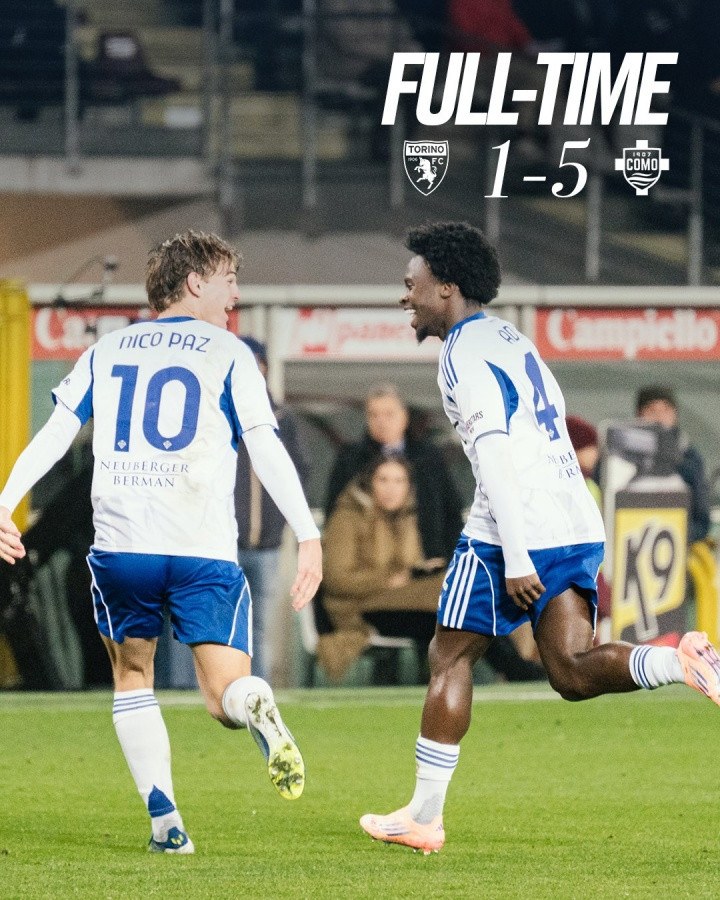 小法的青春风暴! U22球员包办科莫5球, 帕斯精彩反越位+阿代双响