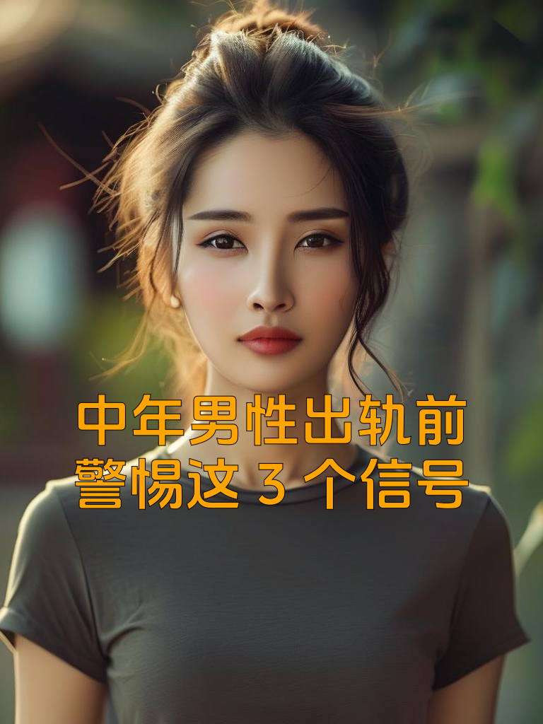 中年男性出轨前，警惕这3个信号