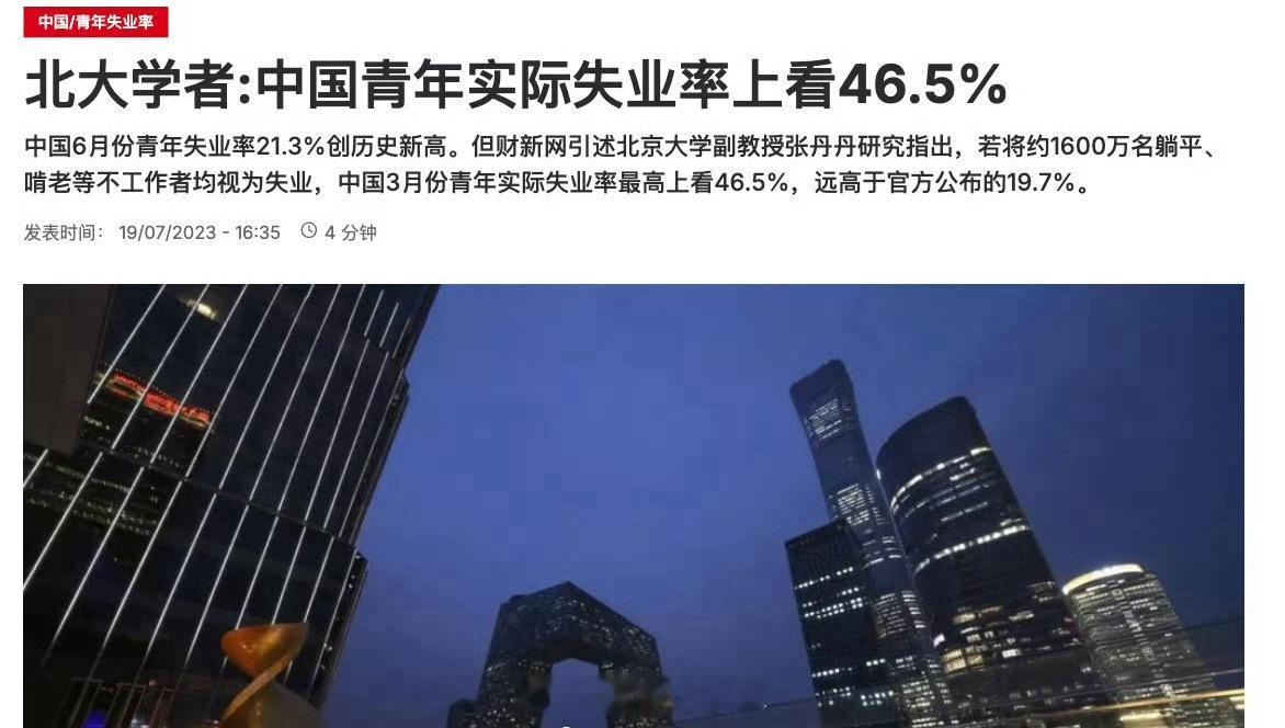 网络上看到张丹丹三年前关于失业率的观点，还是挺接地气的，忧国忧民，为灵活就业群体