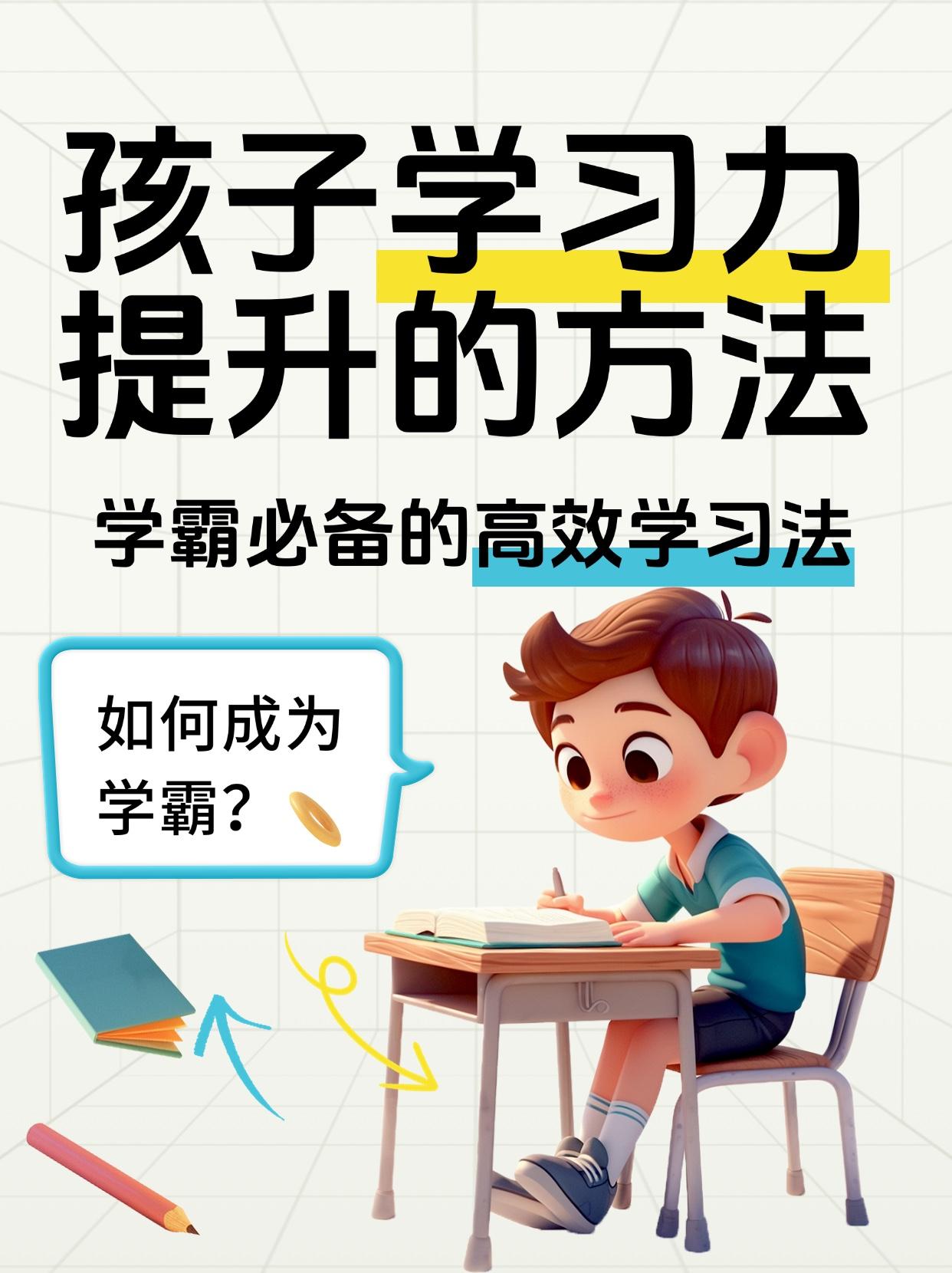 孩子学习力提升方法提升孩子学习力，方法至关重要。不少家长认为孩子
