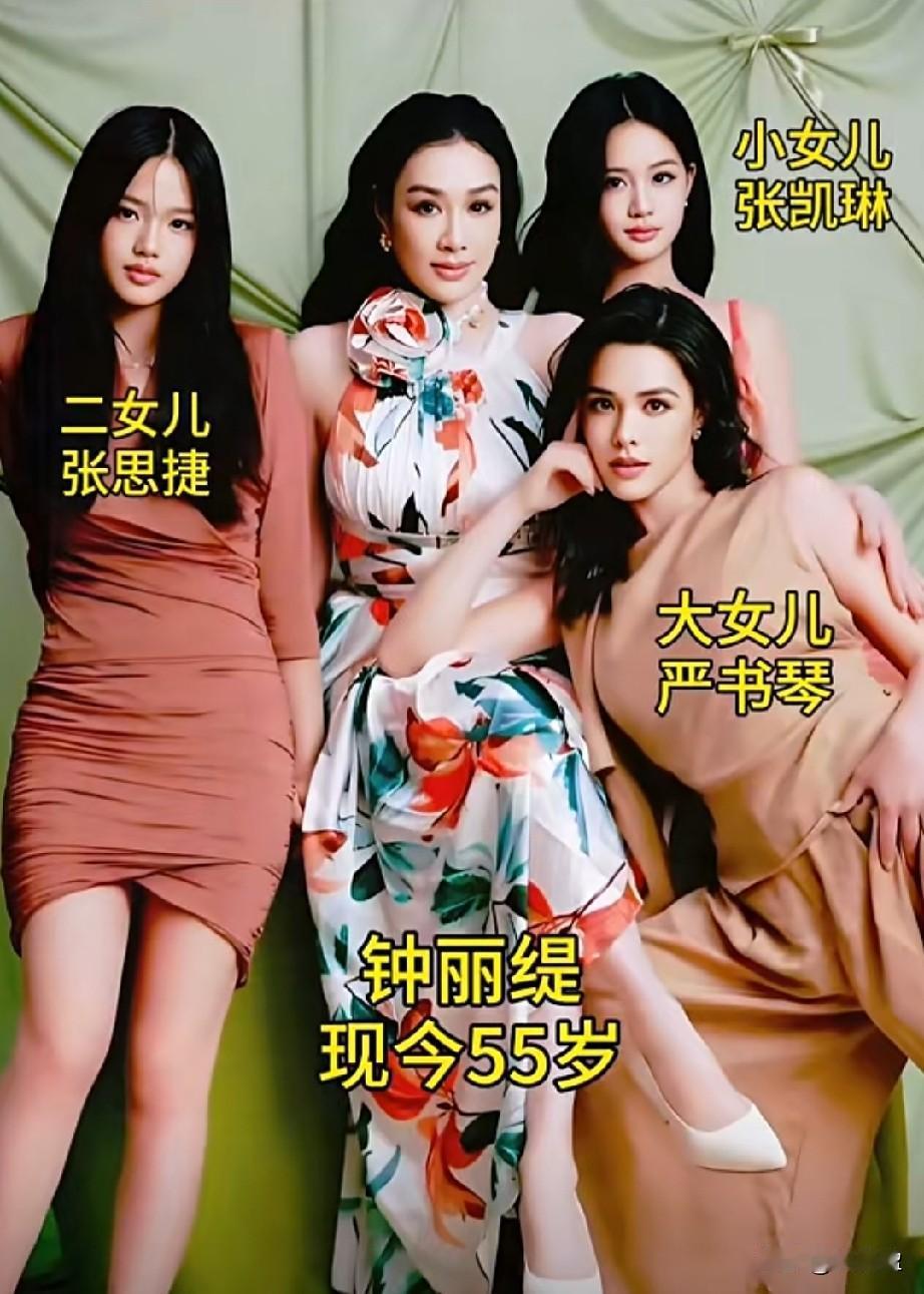 娱乐圈7位女明星育有三个女儿母女颜值大比拼，你看谁的女儿最漂亮？